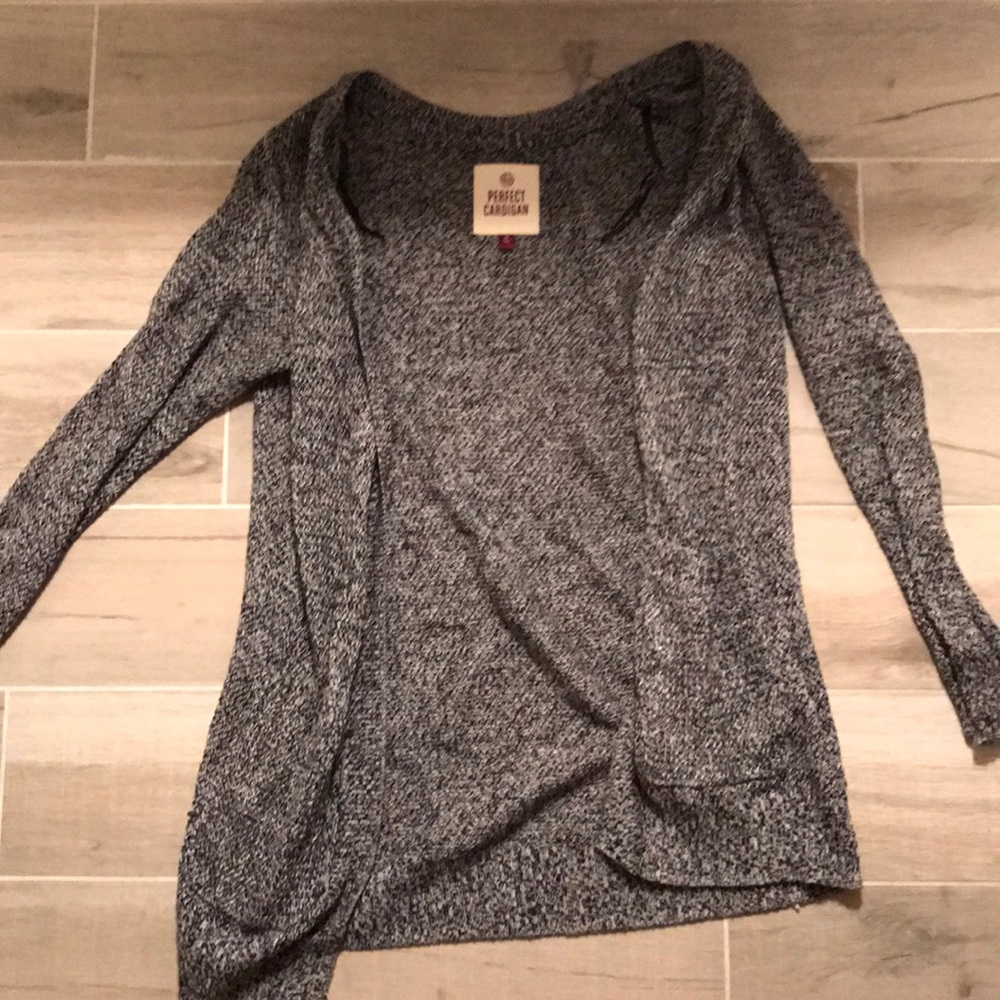 Grey Knit Cardigan
